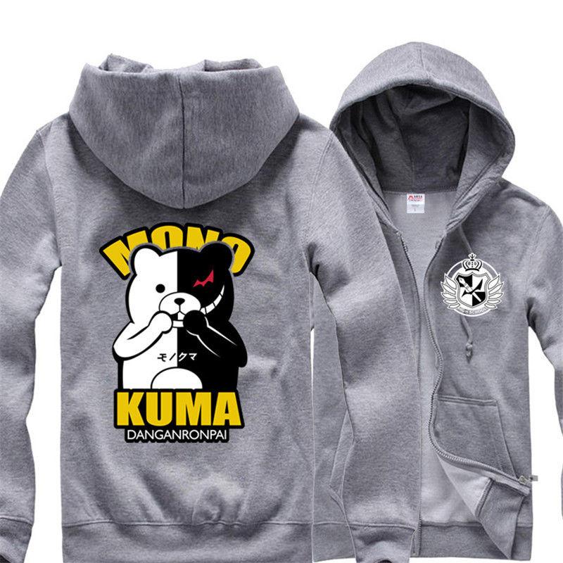 Danganronpa Monokuma Hoodies - Zip Up Fleece Hoodie