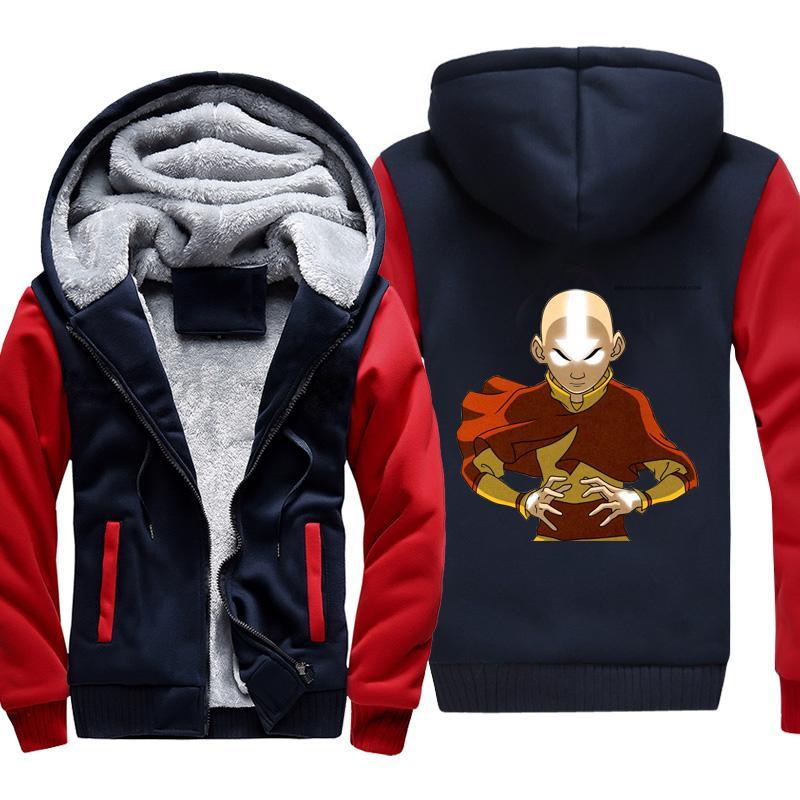 Avatar the last Airbender Jacket - Zip Up Aang Fleece Jacket