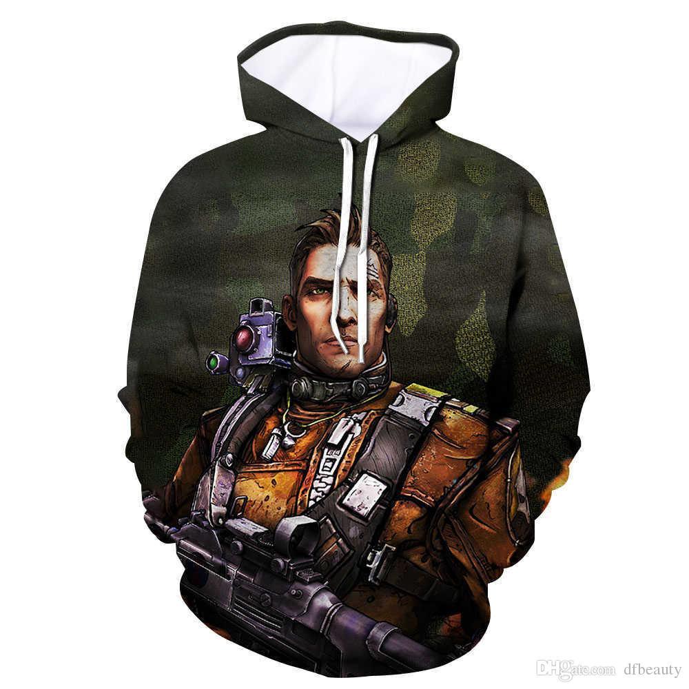 Game Borderlands 3 Hoodies - 3D Digital Print Hooded Pullover