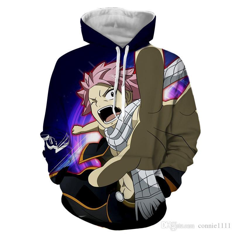 3D Print Sweatshirt Hoodie - Fairy Tail Fashion Outwear