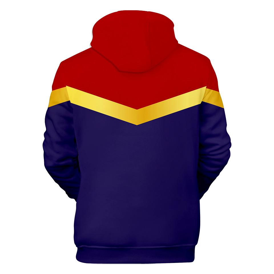 Captain Marvel Hoodie - Carol Danvers Pullover Hoodie