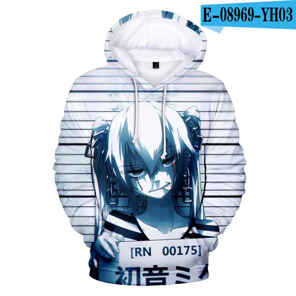 Vocaloid Hatsune Miku Hooded Jacket Outwear - 3D Print Hoodie Sweatshirt
