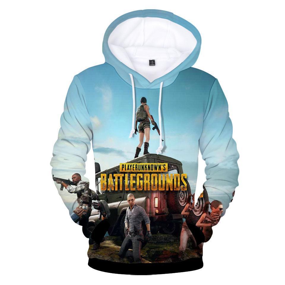 Hot Game 3D Print Sweatshirt - PUBG Fashion Hoodies