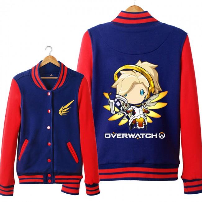 Overwatch Mercy Coats - Black Button Style Coat