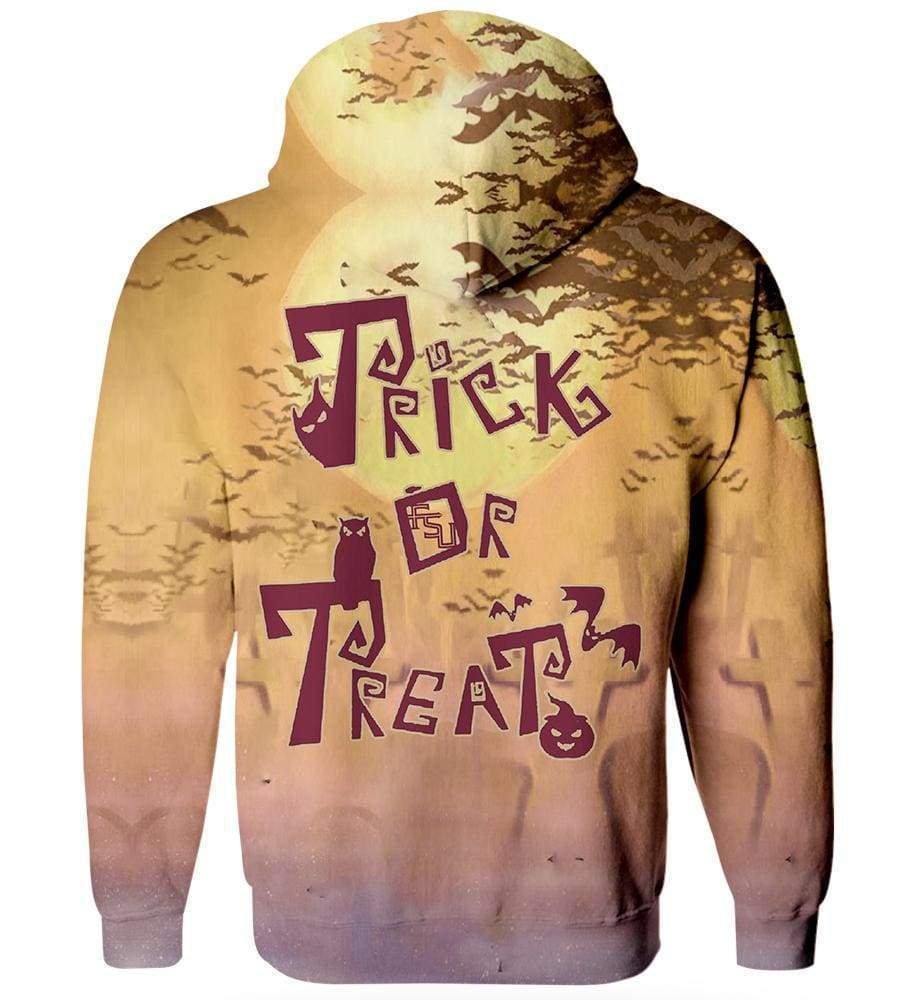 Florida State Seminoles/Trick or Treat - 3D Hoodie, Zip-Up, Sweatshirt, T-Shirt