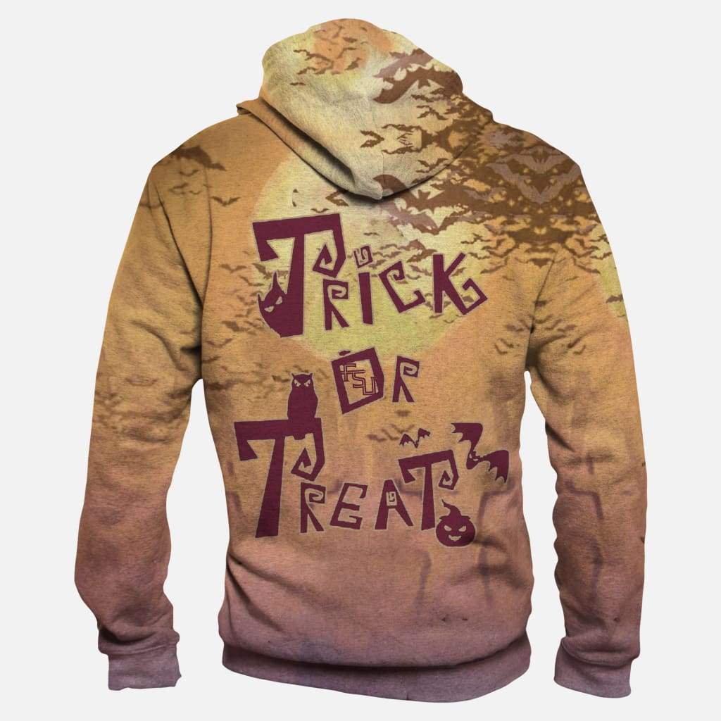 Florida State Seminoles/Trick or Treat - 3D Hoodie, Zip-Up, Sweatshirt, T-Shirt