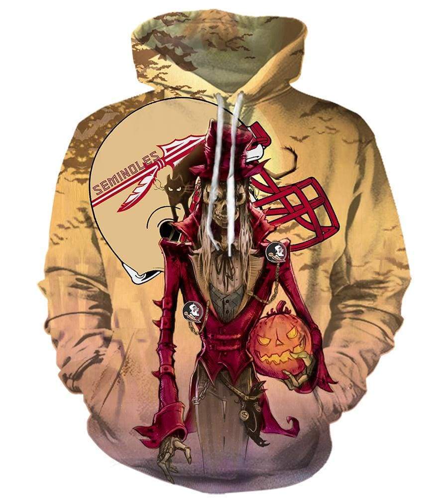 Florida State Seminoles/Trick or Treat - 3D Hoodie, Zip-Up, Sweatshirt, T-Shirt