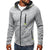 Polka Dot Split Hoodie - Hooded Active Basic Sports Zip Up Jacket