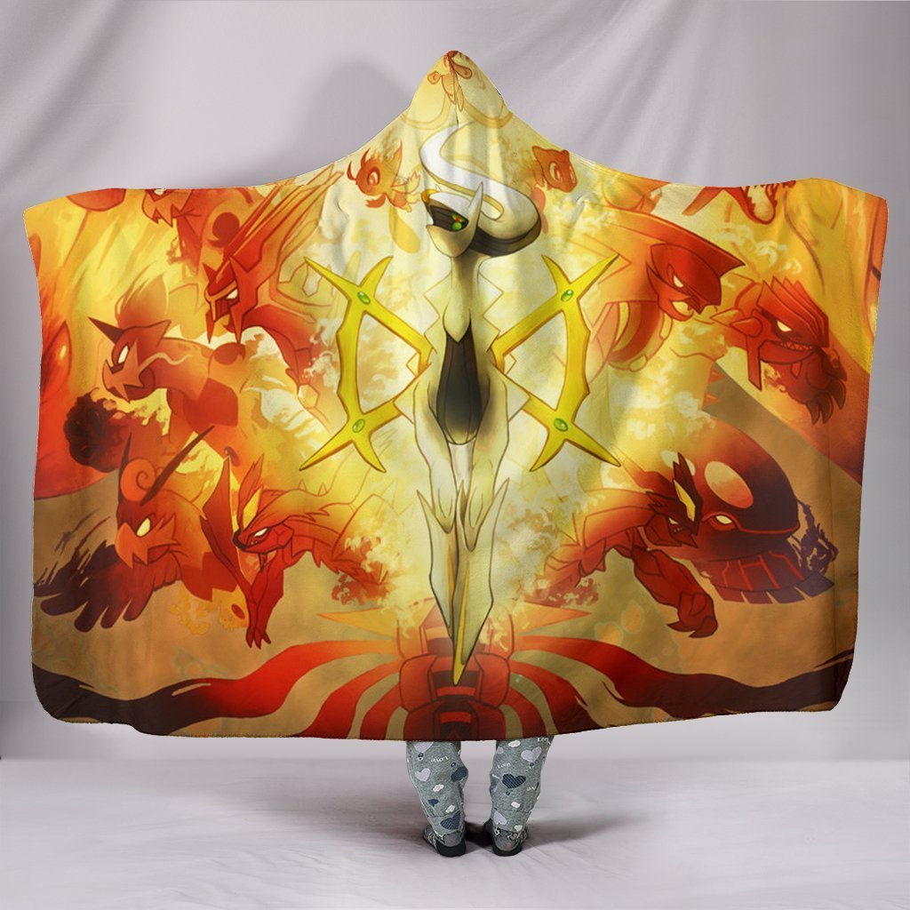 Pokemon Arceus Hooded Blanket - Yellow Blanket