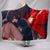 Touka Kirishima Hooded Blanket - Cry Red Blanket