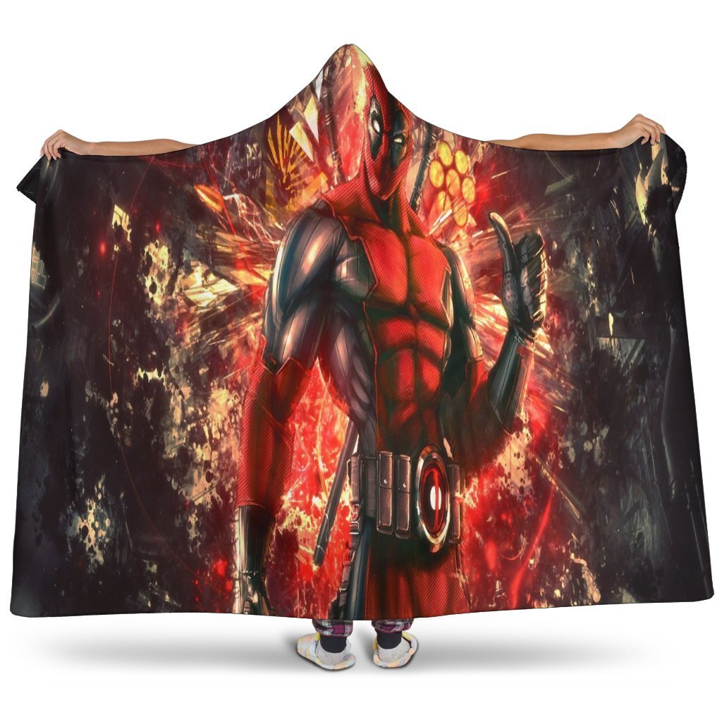 Deadpool Hooded Blanket - Confidence Red Blanket