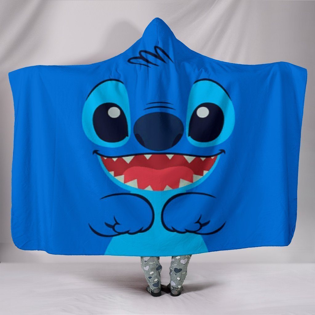 Stitch Hooded Blankets - Stitch Super Cute Hooded Blanket