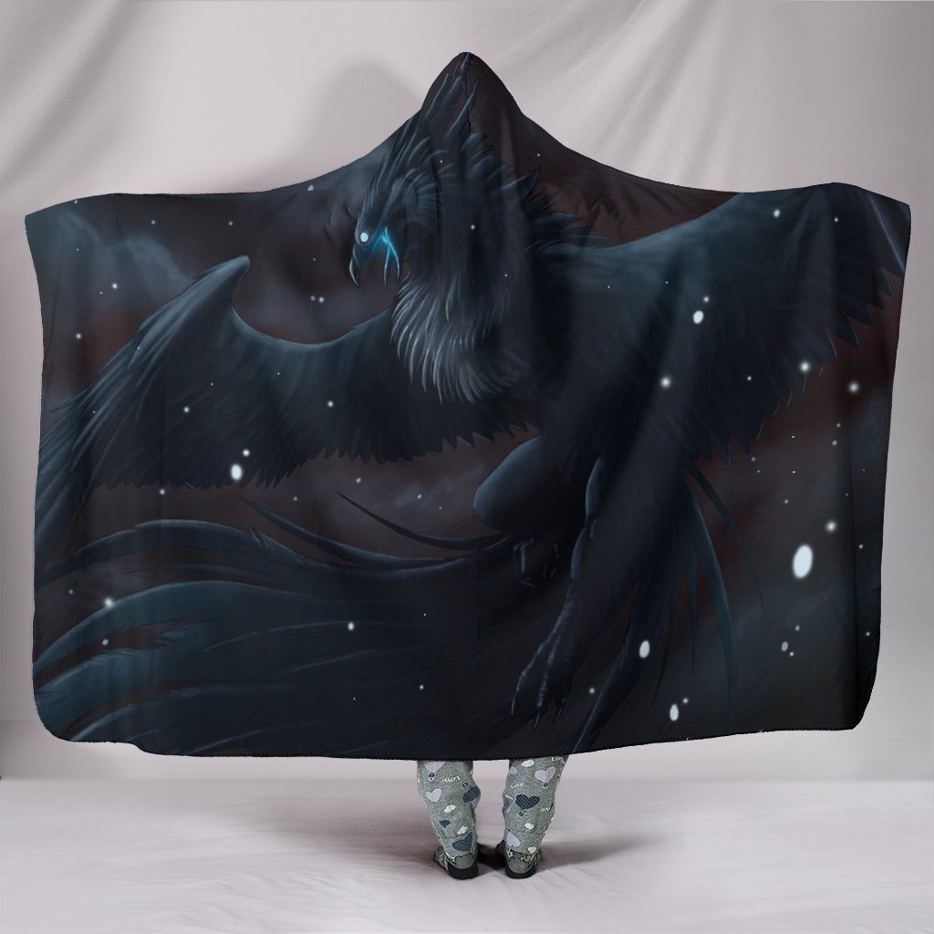Pokemon Dark Articuno Hooded Blanket - Black Blanket
