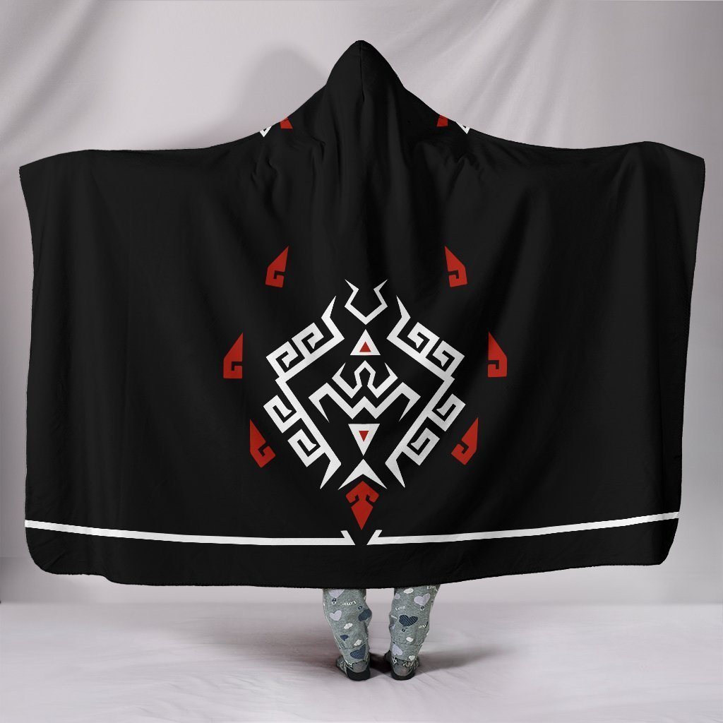The Legend Of Zelda Hooded Blankets - Zelda Series Black Hooded Blanket