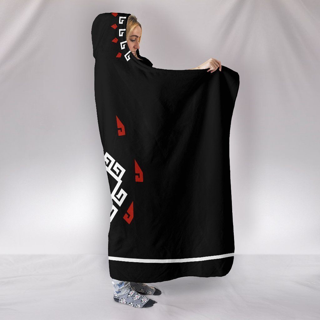 The Legend Of Zelda Hooded Blankets - Zelda Series Black Hooded Blanket