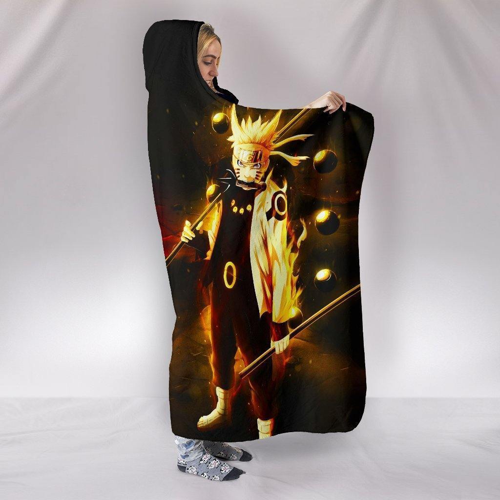 Naruto Hooded Blankets - Naruto and Sasuke Anime Series Super Cool Hooded Blanket