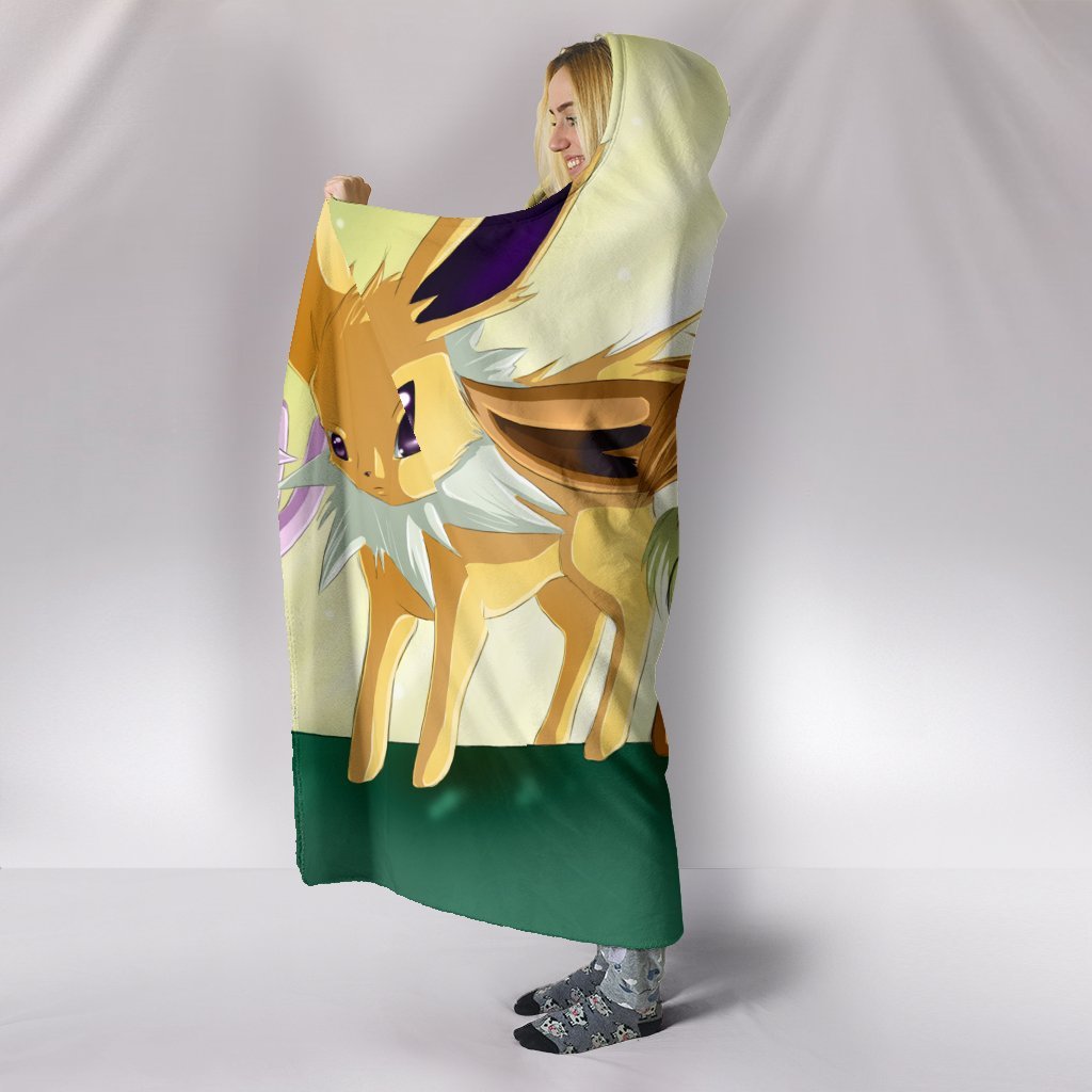 Pokemon Eevee Hooded Blanket -  So Cute White Blanket