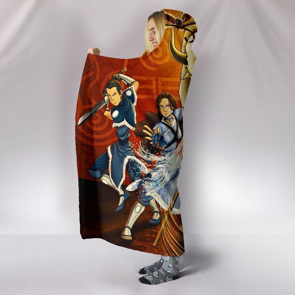 Avatar Hooded Blankets - Avatar The Last Airbender Characters Hooded Blanket