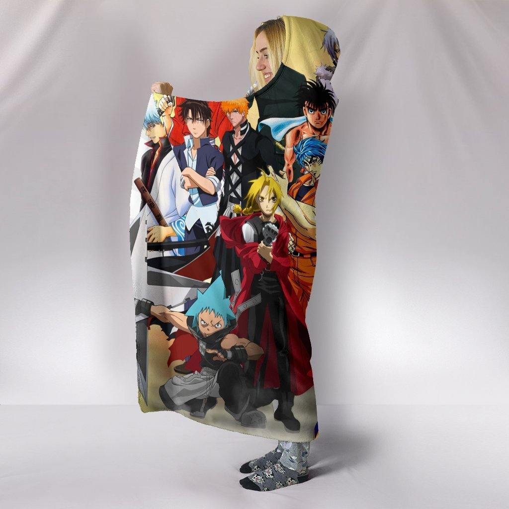 Dragon Ball Super Hooded Blanket - Group Picture Blanket