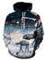 Men Geometric 3D Printed Hooded Casual Street Chic Hoodie