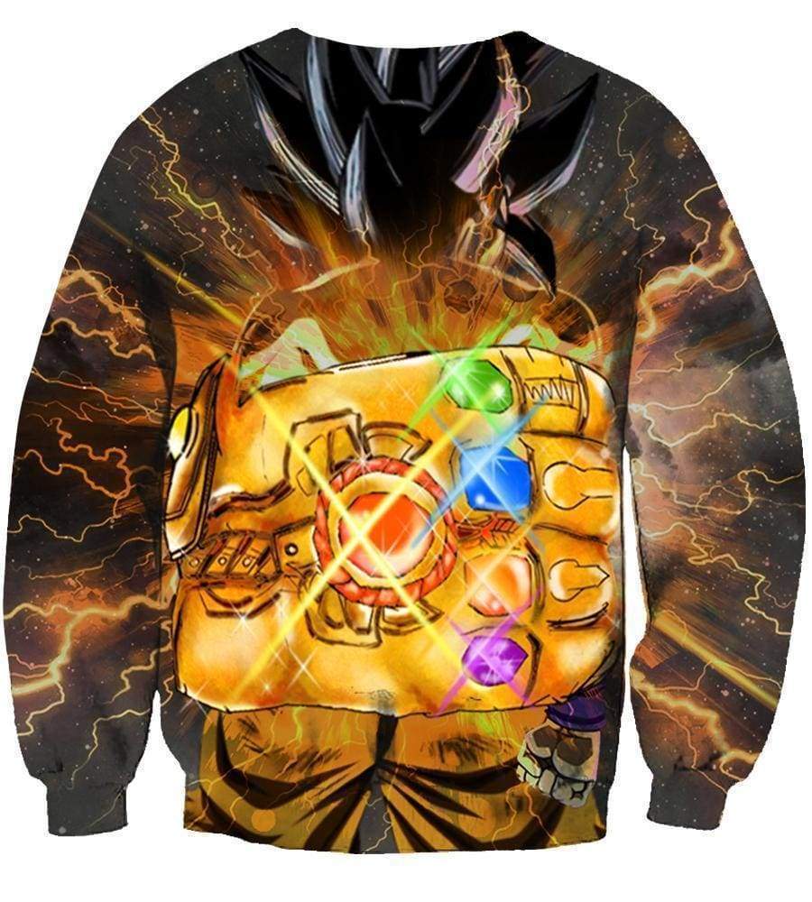 Dragon Goku Hoodies - Goku & Hand of Thanos Pullover Hoodie