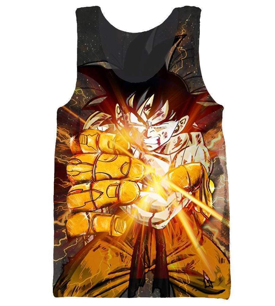 Dragon Goku Hoodies - Goku & Hand of Thanos Pullover Hoodie