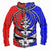 Funny Grateful Dead Sweatshirts- Red - Blue Skull 3D Sweatshirt