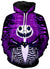 Nightmare Before Christmas Jack Hoodies - Nightmare Before Christmas Hoodies - Purple Jack 3D Ugly Christmas Hoodie