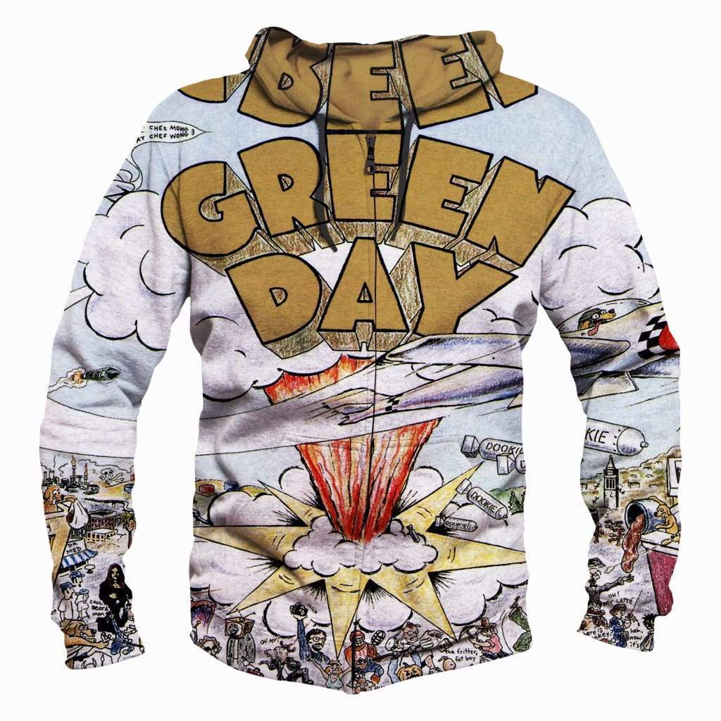 Green Day - 3D Hoodie, Zip-Up, Sweatshirt, T-Shirt #1