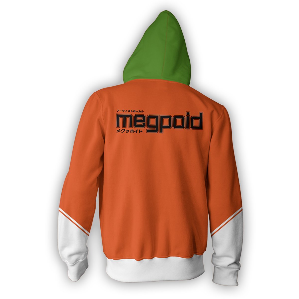 Vocaloid Gumi Hoodies - Zip Up Orange Hoodie