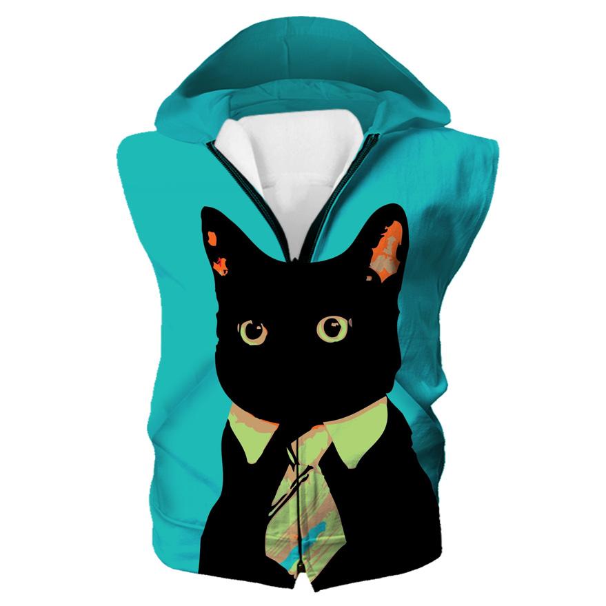 Business Cat Hoodies - Black Cat Pullover Hoodie