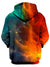Fire and Ice Galaxy Unisex Hoodie