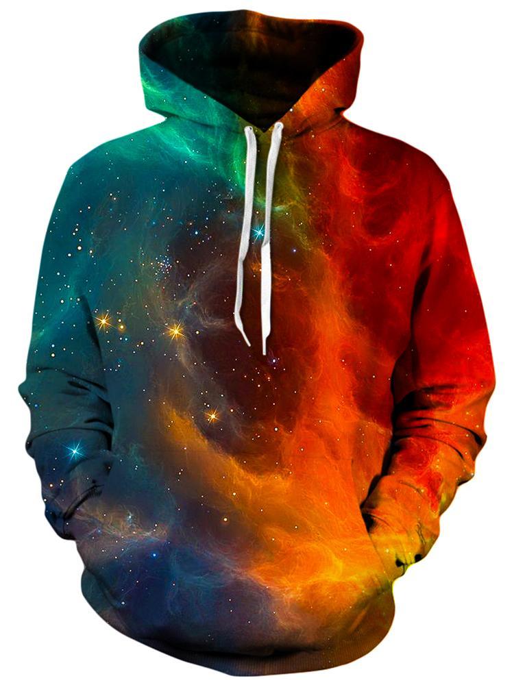 Fire and Ice Galaxy Unisex Hoodie