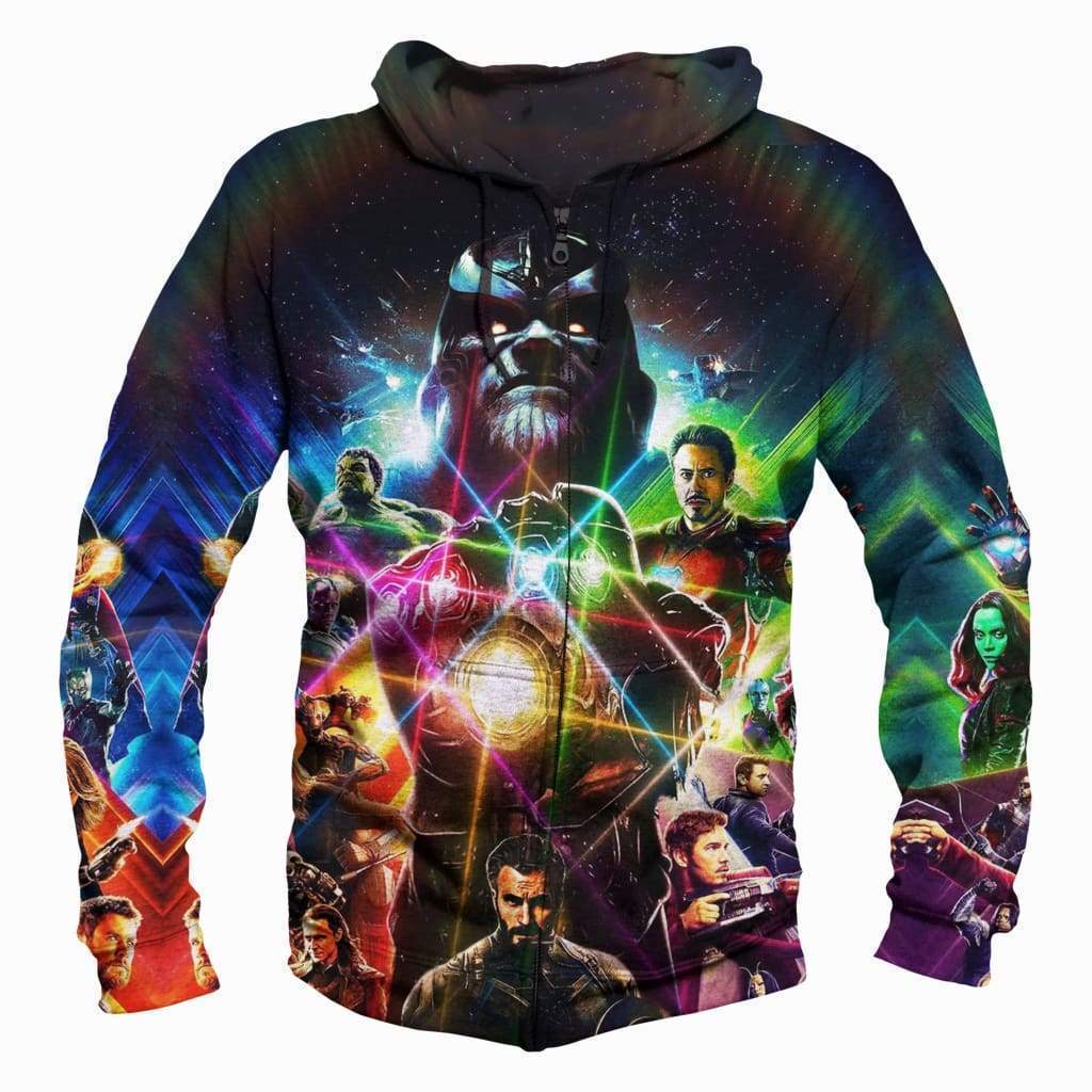 Marvel Heroes Infinity War Hoodies - Pullover Black 3D Hoodie