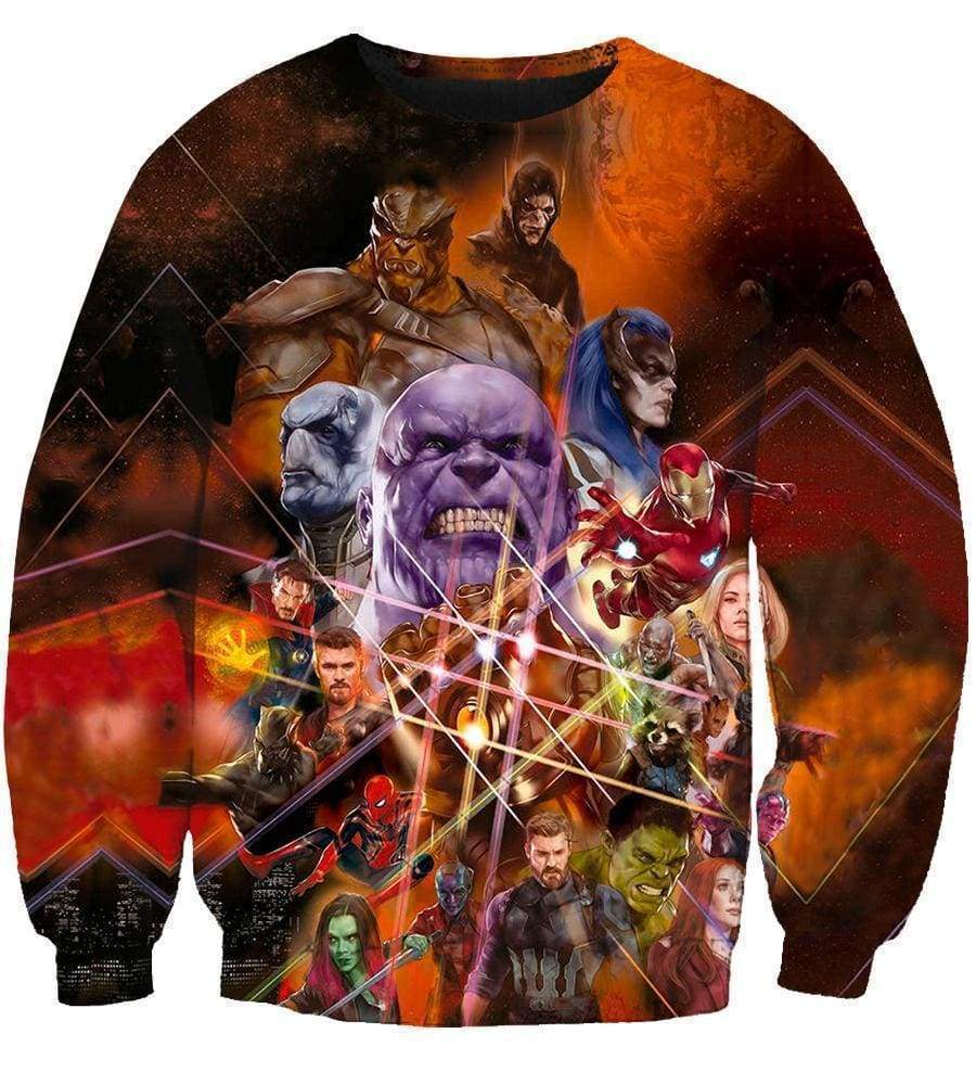 The Avengers Infinity War Sweatshirts - Hero Collection Yellow Sweatshirt