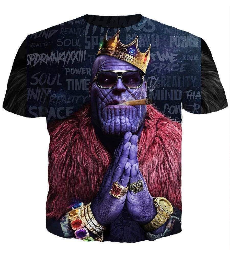 The Avengers Infinity War Thanos Sweatshirts - Smoking Black Sweatshirt