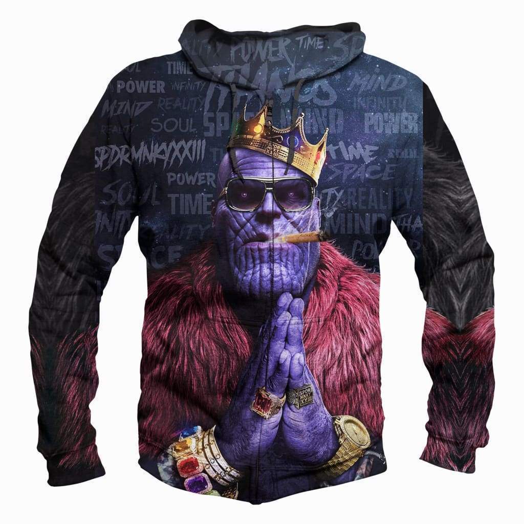 The Avengers Infinity War Thanos Sweatshirts - Smoking Black Sweatshirt