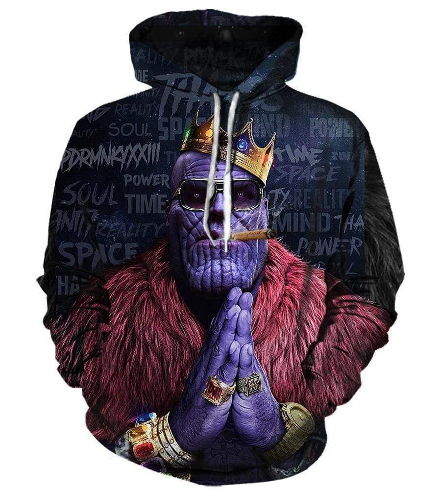 The Avengers Infinity War Thanos Sweatshirts - Smoking Black Sweatshirt