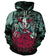 Funny Clown Hoodies - Zip Up Evil Nausea Black Hoodie