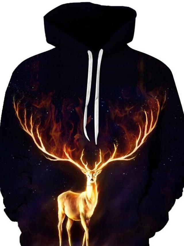 3D Printed Cartoon Active Exaggerated Christmas Hoodie