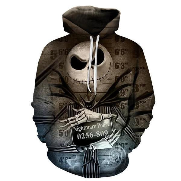 Nightmare Before Christmas Jack Hoodies - Nightmare Before Christmas Hoodies - Jack Police Pull Over Hoodie