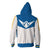 Vocaloid Kaito Hoodies - Zip Up Blue Hoodie