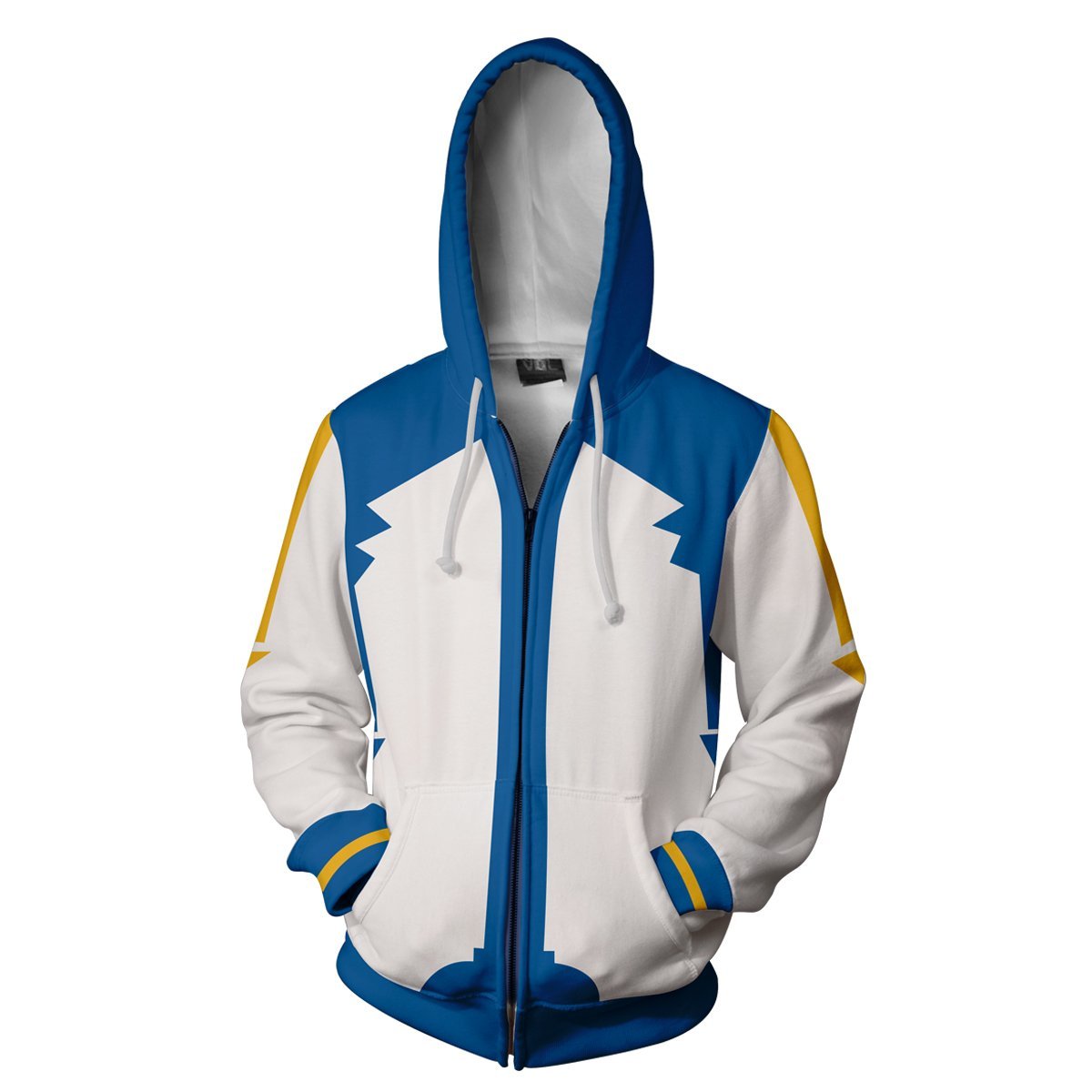 Vocaloid Kaito Hoodies - Zip Up Blue Hoodie