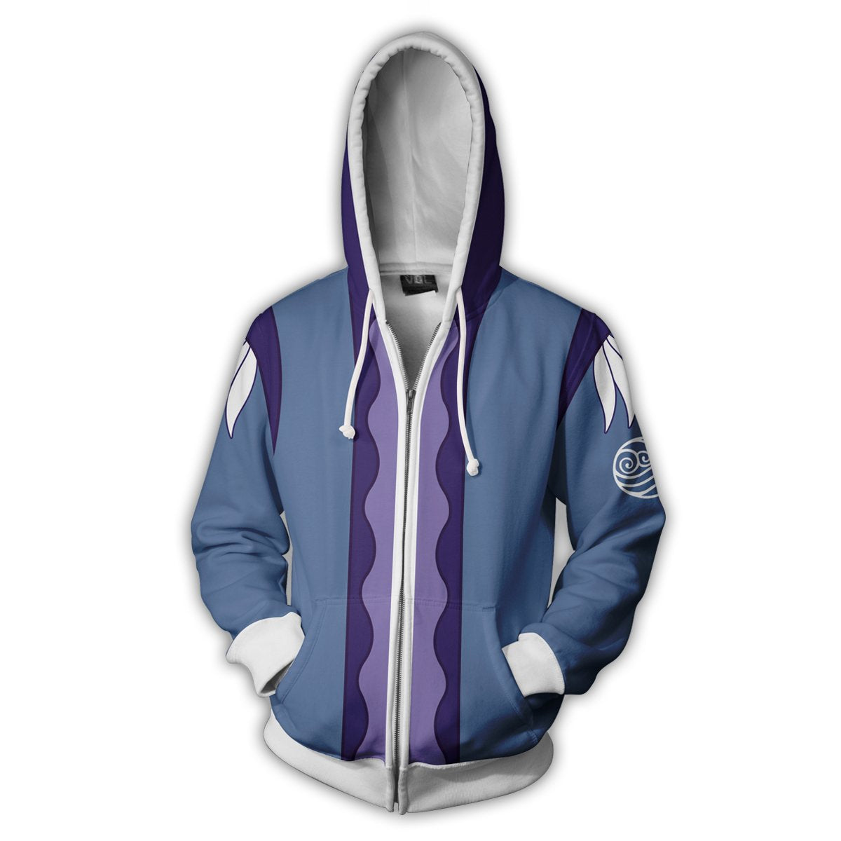 Avatar: The Last Airbender Katara Hoodies - Zip Up Blue Hoodie