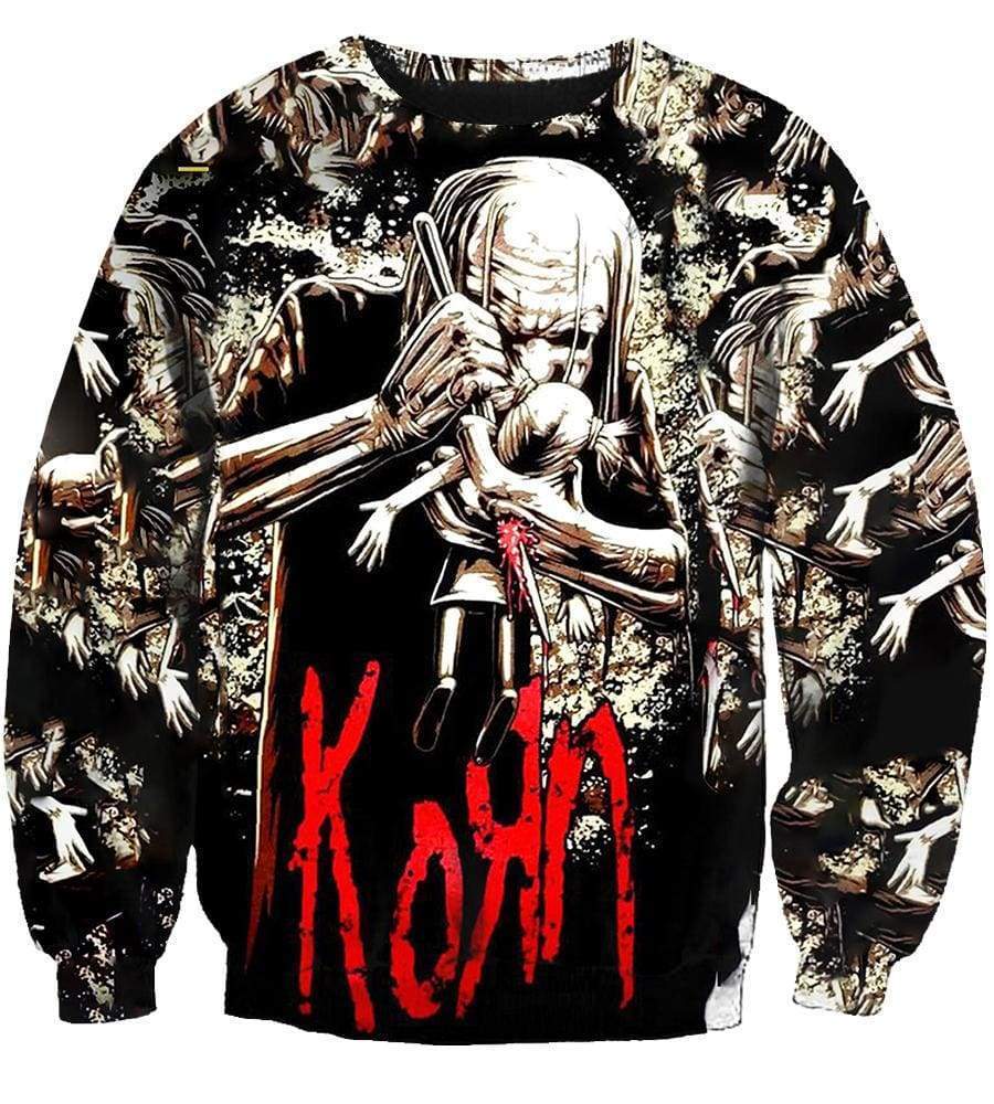 Korn - 3D Hoodie, Zip-Up, Sweatshirt, T-Shirt #1