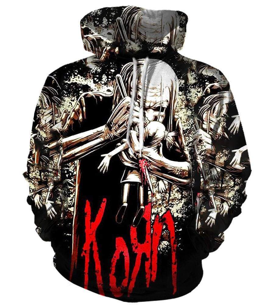 Korn - 3D Hoodie, Zip-Up, Sweatshirt, T-Shirt #1