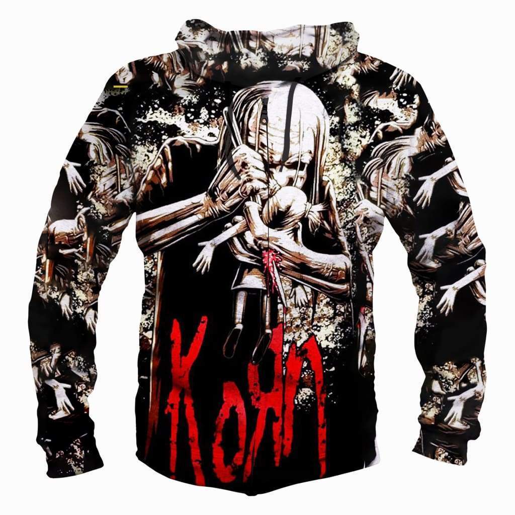 Korn - 3D Hoodie, Zip-Up, Sweatshirt, T-Shirt #1