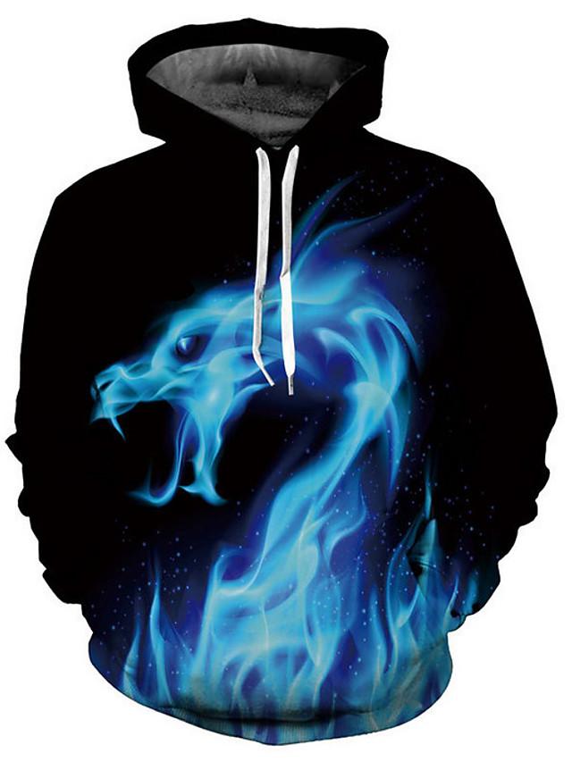 3D Printed Blue Dragon Hoodie