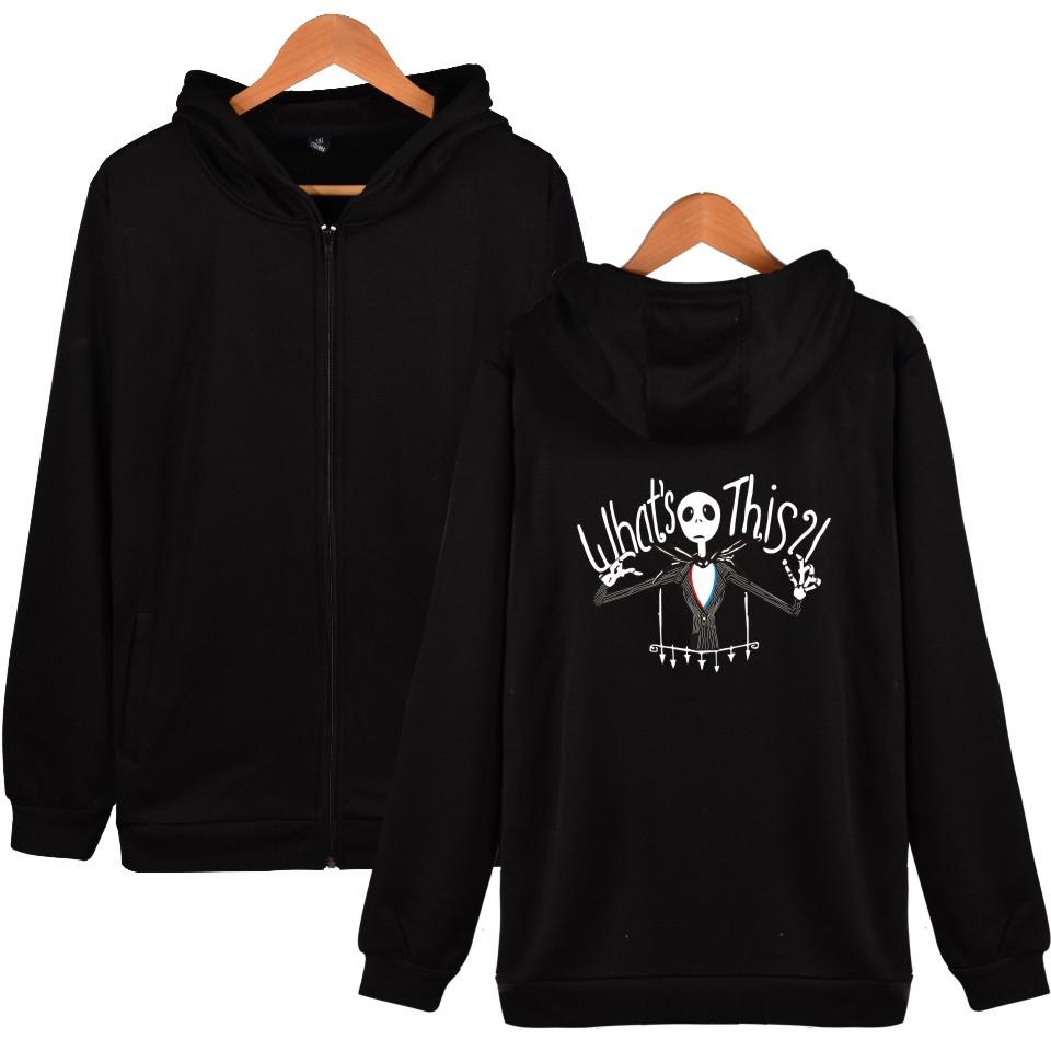 Nightmare Before Christmas Jack Hoodies - Nightmare Before Christmas Hoodies - Jack Christmas Zip Up Hoodie