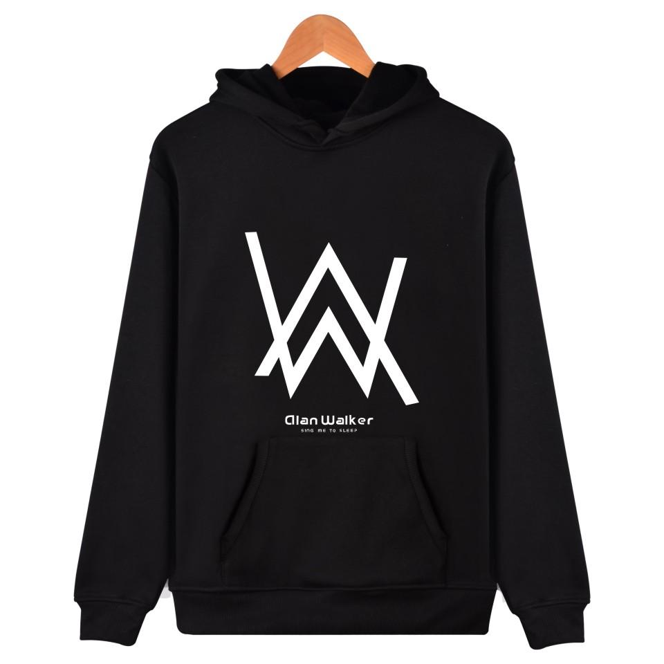 Alan Walker Hoodies - White Letter Hoodie